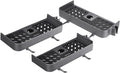 3Pcs Gunmetal Shower nizer with Sliding Drawers Adjustable Shower Pole Storage Shelf for Bathroom Accessories Soap & Sundries Holder Space-Saving Solution