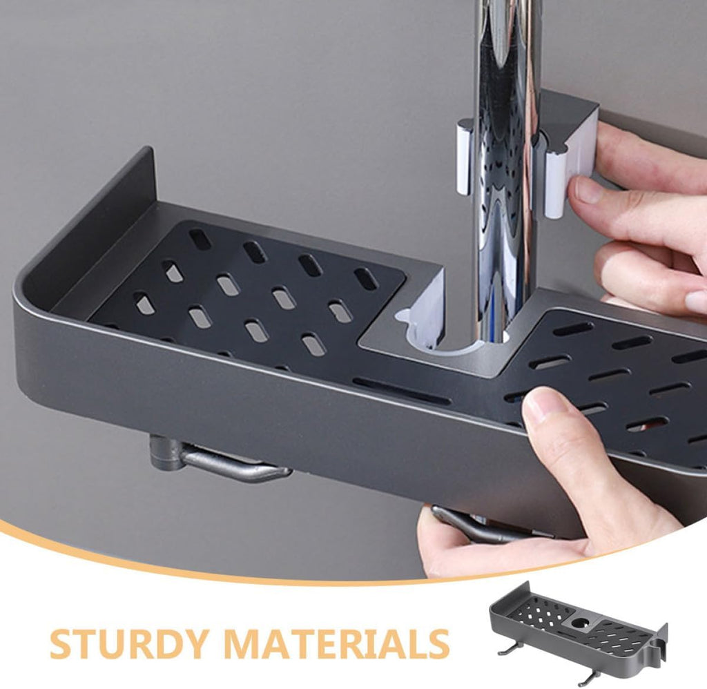 3Pcs Gunmetal Shower nizer with Sliding Drawers Adjustable Shower Pole Storage Shelf for Bathroom Accessories Soap & Sundries Holder Space-Saving Solution