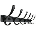SKOLOO Coat Rack Wall Mounted - 10 Hooks, Heavy Duty, Stainless Steel, Metal Wall Coat Hanger, Sturdy Wall Hooks for Hanging Jacket, Clothes, Hat, Matte Grey