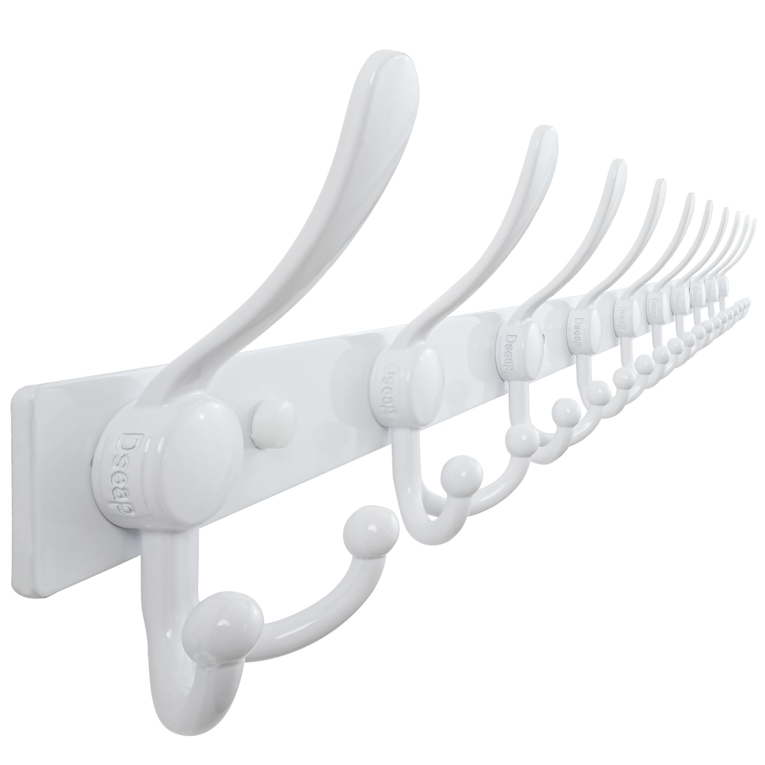 Dseap Coat Rack Wall Mount 2.0 Pro: Heavy Duty 300% Thicker, Stainless Steel Wall Coat Hooks Hanger for Clothes Jackets Hats Entryway Closet, MaxStrong Series, Pink, Pack of 2