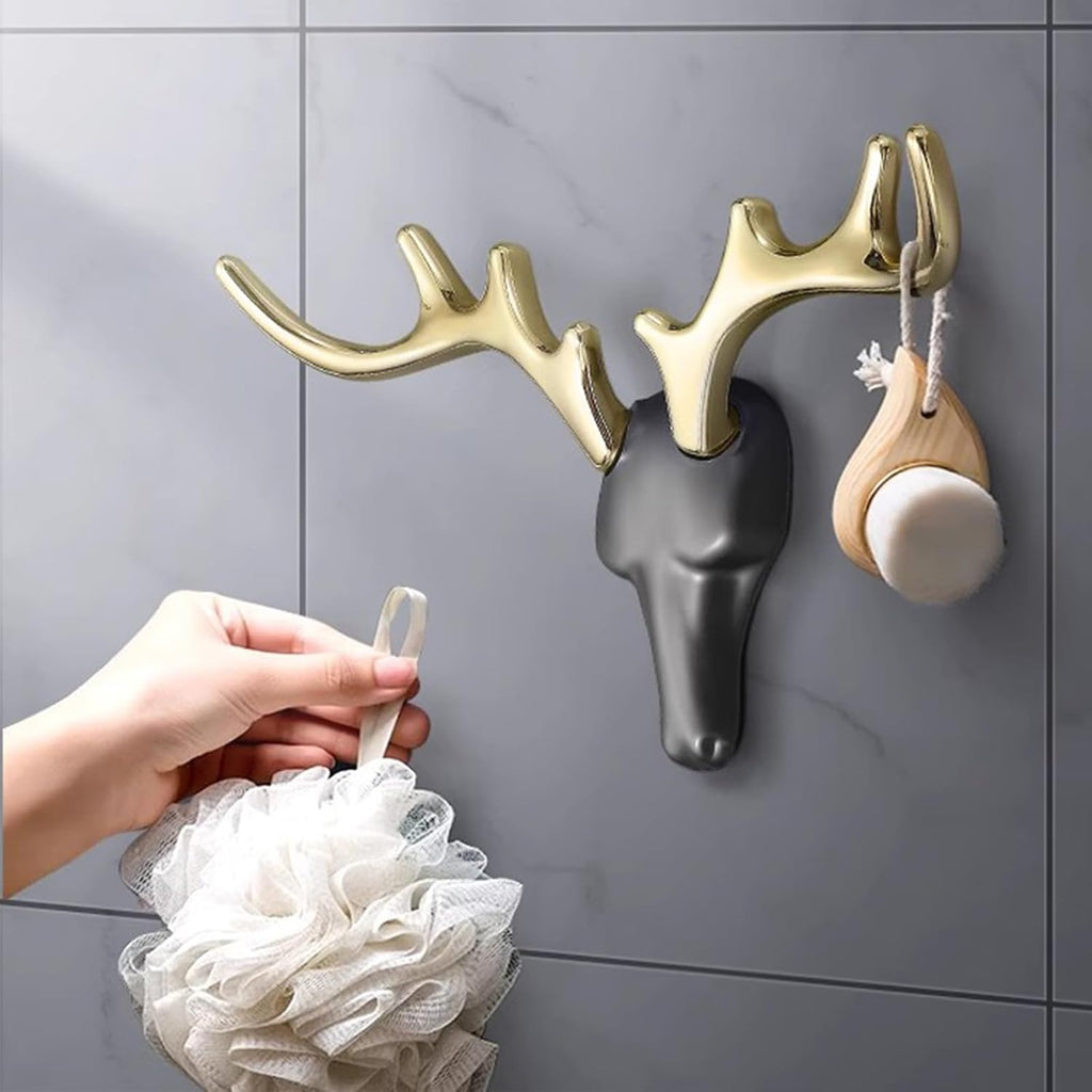 Heavy Duty Wall Hooks for Hanging, Decorative Metal Coat Hooks, Modern Design for Closet, Entryway, Bathroom, Towel & Bag Storage