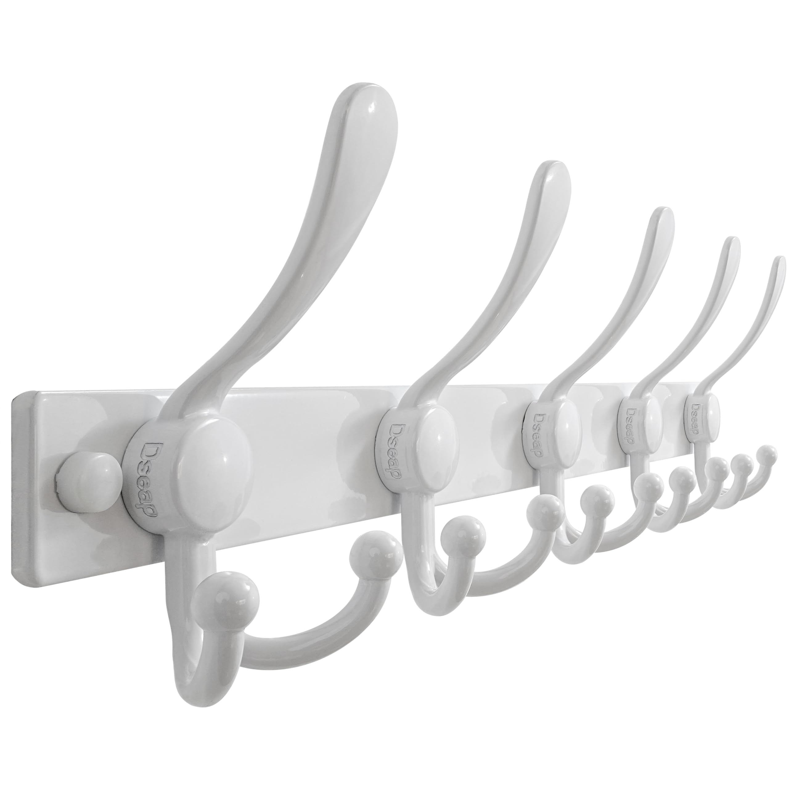 Dseap Coat Rack Wall Mount 2.0 Pro: Heavy Duty 300% Thicker, Stainless Steel Wall Coat Hooks Hanger for Clothes Jackets Hats Entryway Closet, MaxStrong Series, Pink, Pack of 2