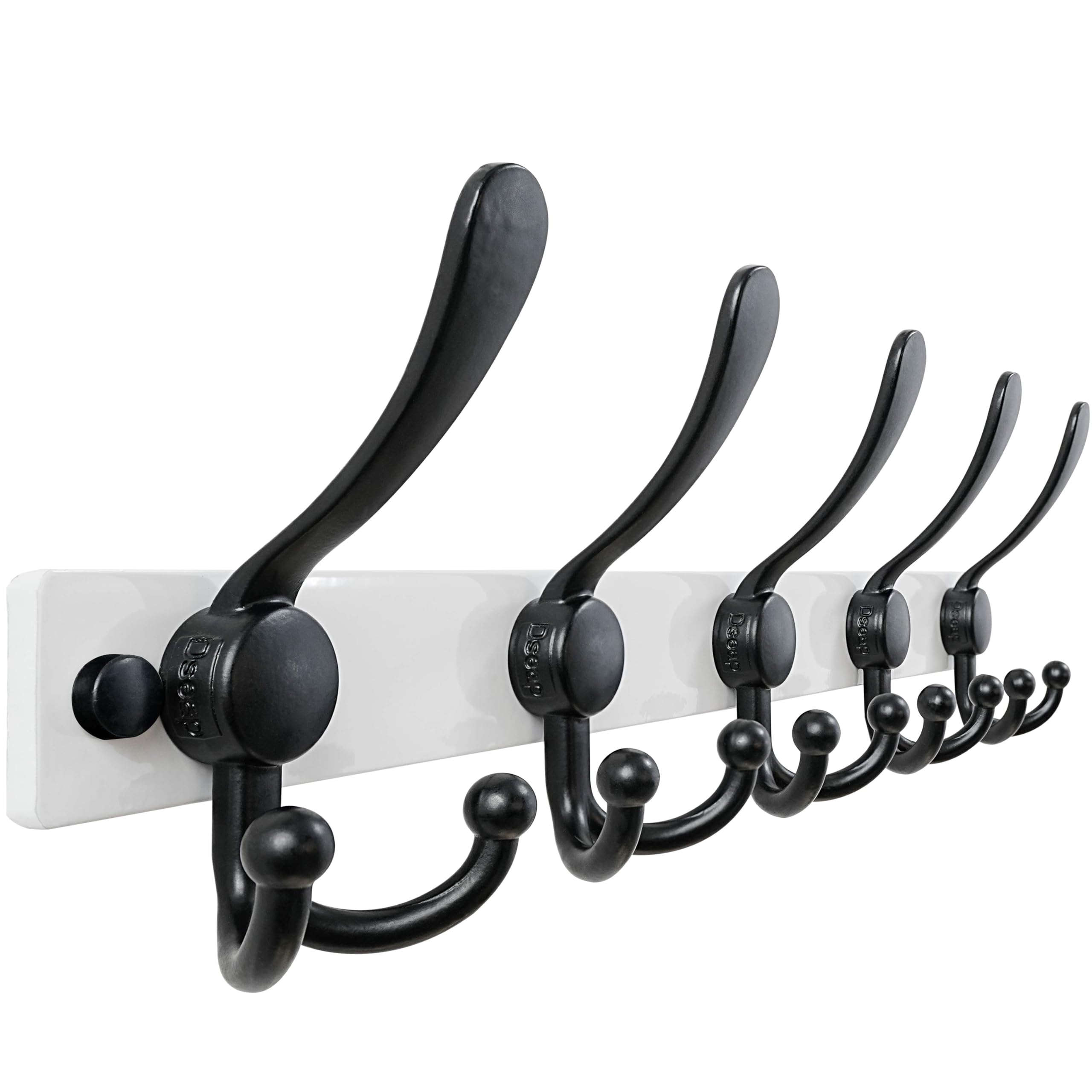 Dseap Coat Rack Wall Mount 2.0 Pro: Heavy Duty 300% Thicker, Stainless Steel Wall Coat Hooks Hanger for Clothes Jackets Hats Entryway Closet, MaxStrong Series, Pink, Pack of 2