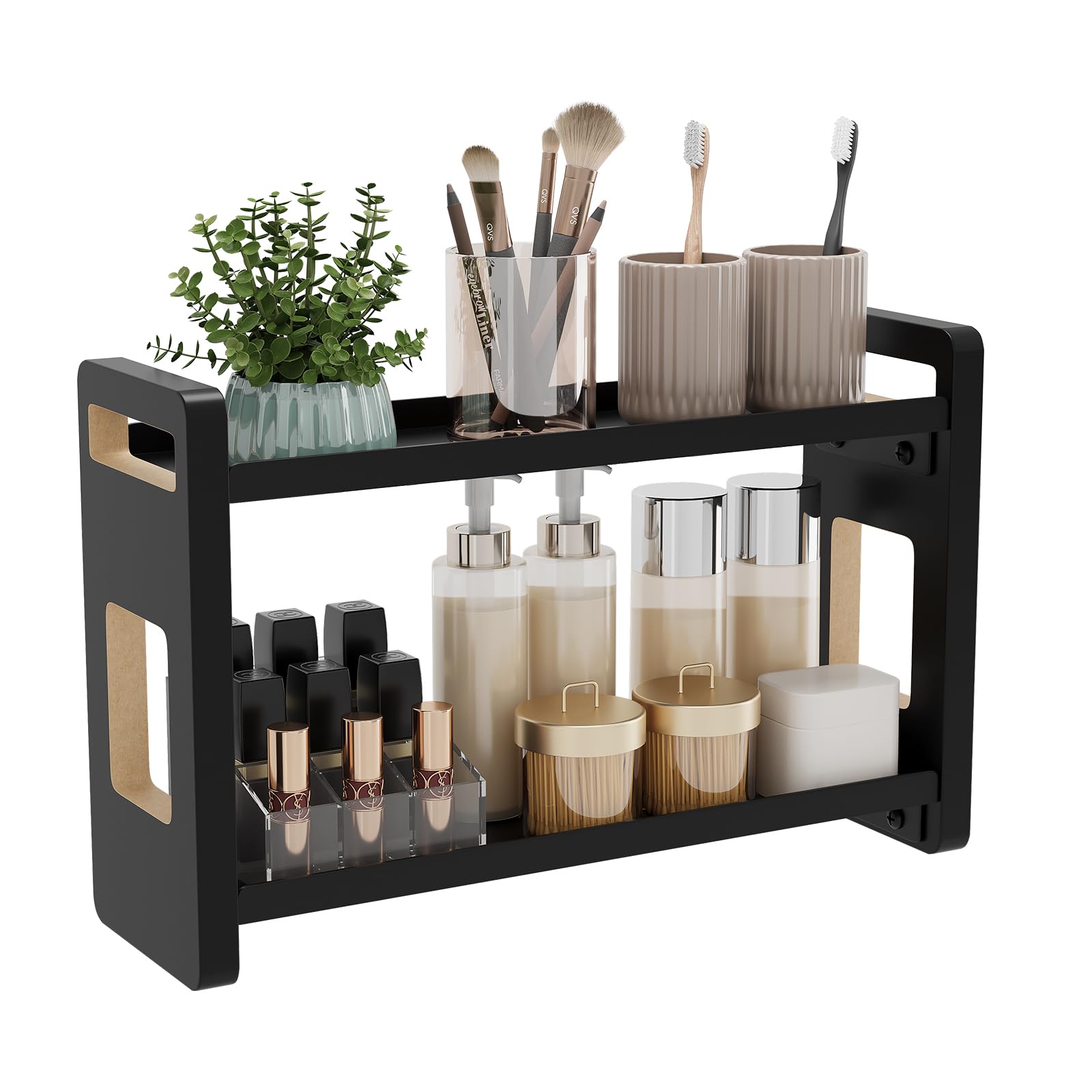 Bathroom Counter Organizer,Bathroom Counter Shelf,Bathroom Organizers,Under Sink Organizer,Cologne Organizer For Men,Cologne Cabinet,Father Day Gift for Dad(Acacia 3 Tier)