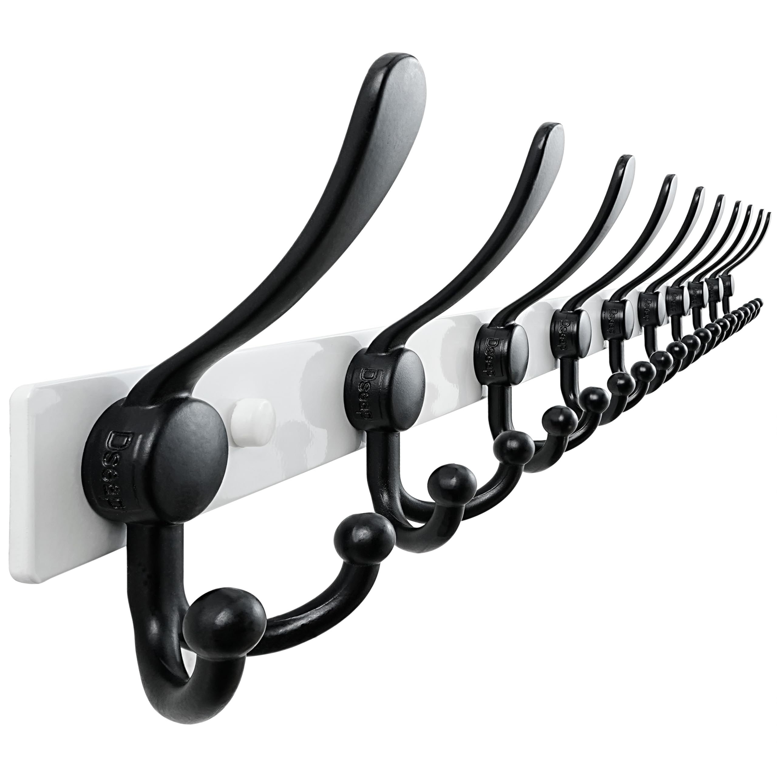 Dseap Coat Rack Wall Mount 2.0 Pro: Heavy Duty 300% Thicker, Stainless Steel Wall Coat Hooks Hanger for Clothes Jackets Hats Entryway Closet, MaxStrong Series, Pink, Pack of 2