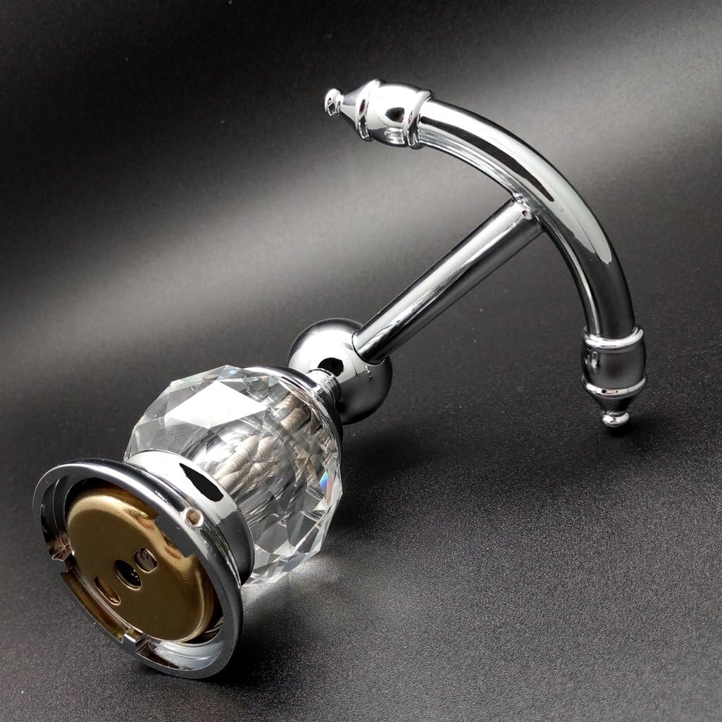 Crystal Brass Towel Hook Wall Mounted,Polished Chrome